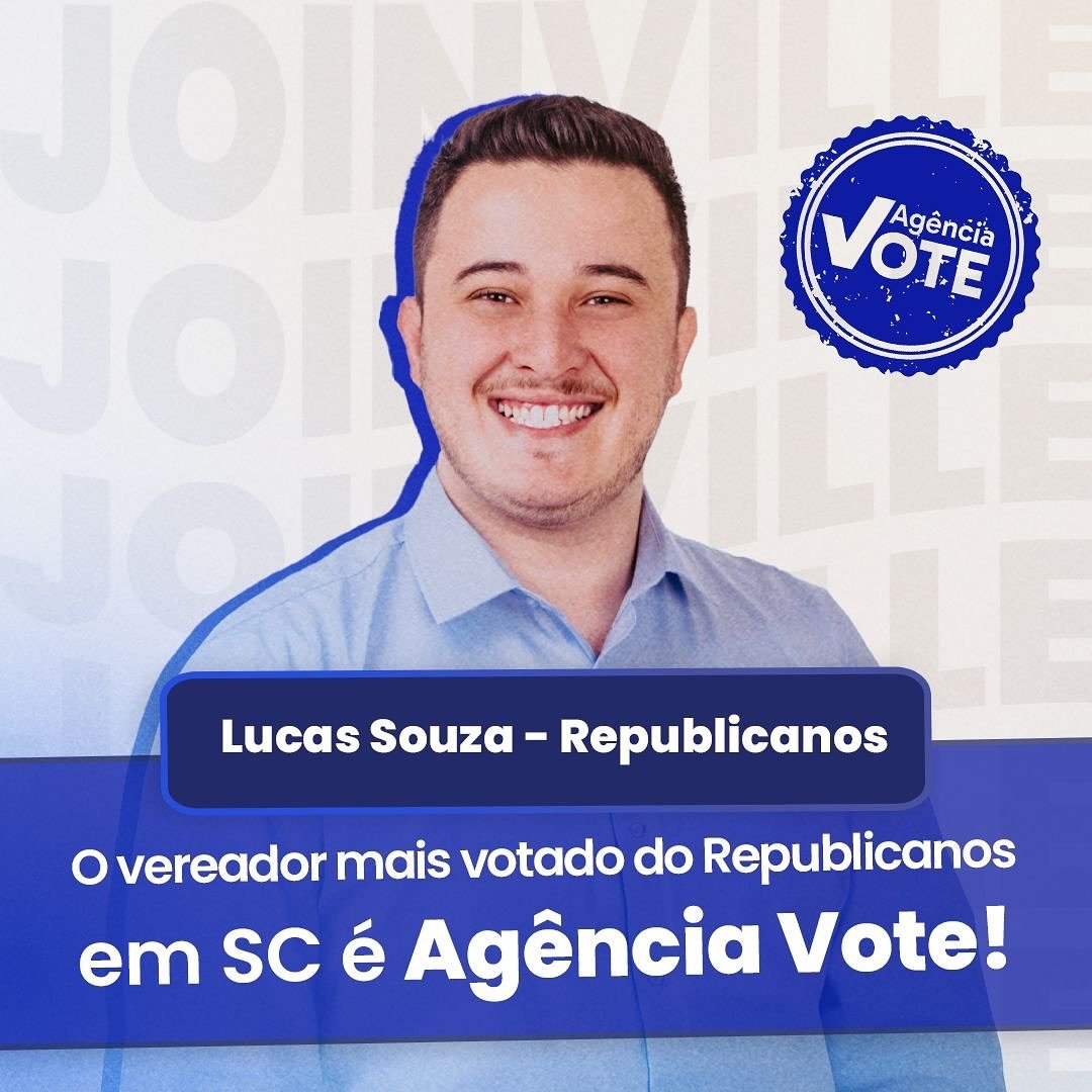 Lucas Souza — Republicanos, vereador mais votado do Republicanos em SC